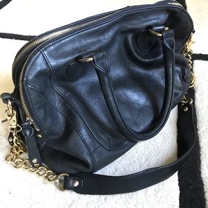 Pebbled Soft Leather Audrey Brooke Satchel Handbag